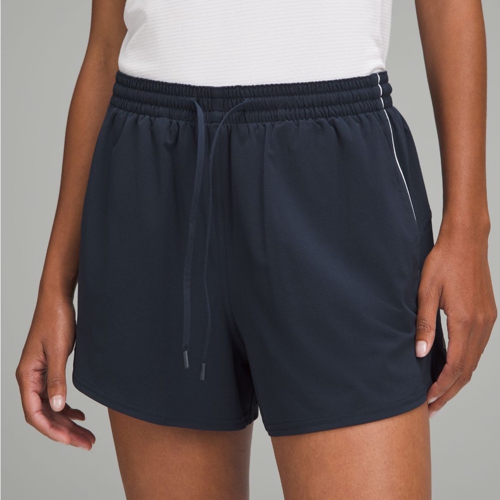 Women's Navy Blue Athletic Shorts